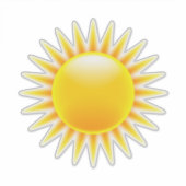 Sticker Jaune clair jaune orange (Devant)