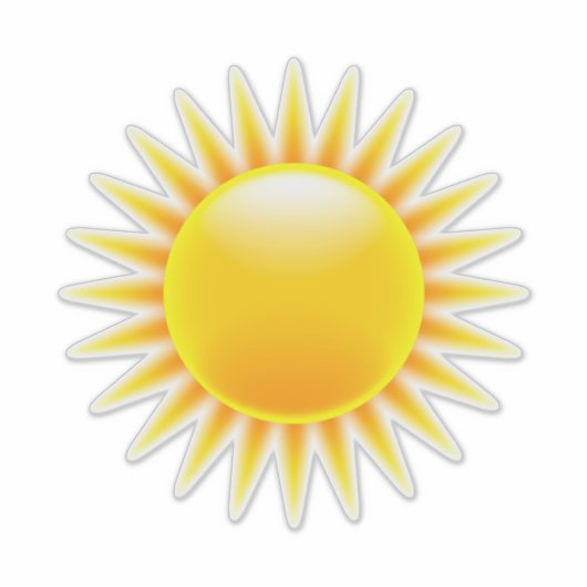 Sticker Jaune clair jaune orange (Devant)