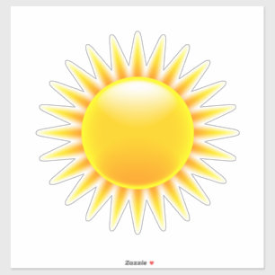 Sticker Jaune clair jaune orange