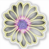 Sticker Jaune et violet Effet lumière margueuse (Devant)