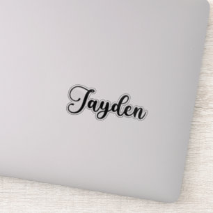Sticker Jayden Name - Calligraphie manuscrite