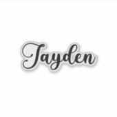 Sticker Jayden Name - Calligraphie manuscrite (Devant)