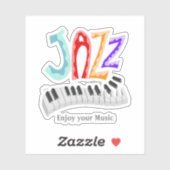Sticker Jazz Lettering (Feuille)