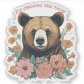 Sticker Je choisirais L'Ours (Devant)