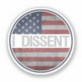 Sticker Je Cite Dissidemment Le Drapeau Américain Hommes F (Recto)