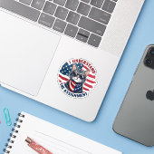 Sticker Je comprends l'affectation Harris Walz Cat Lady (Ordinateur portable avec iPhone)