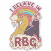 Sticker Je crois en RBG (Devant)