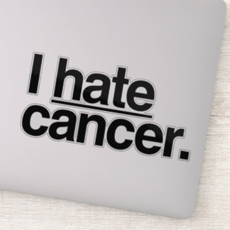 Sticker Je déteste le cancer