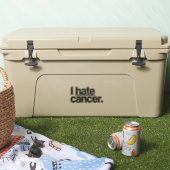 Sticker Je déteste le cancer (Glacière)