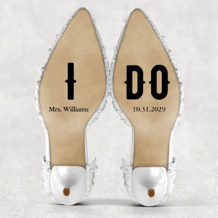 Sticker Je fais Gothic Bride Mariage Chaussures Personnali