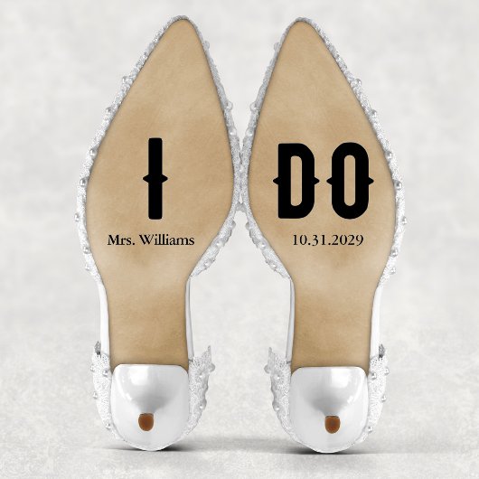 Sticker Je fais Gothic Bride Mariage Chaussures Personnali