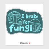 Sticker JE FREINE POUR FUNGI Fun Mushroom (Feuille)