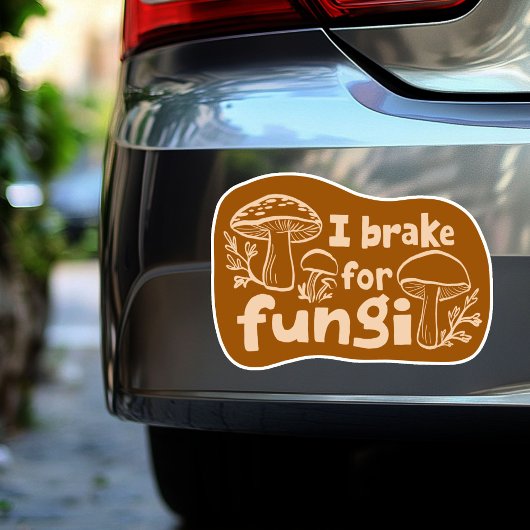 Sticker JE FREINE POUR FUNGI Fun Mushroom