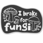 Sticker JE FREINE POUR FUNGI Fun Mushroom (Devant)