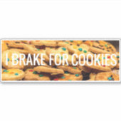 Sticker Je freine pour les cookies (Devant)