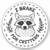 Sticker Je freine pour les créatures (Devant)