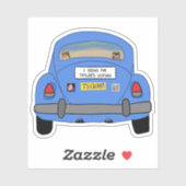 Sticker Je freine pour TV (Feuille)