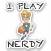 Sticker Je joue Nerdy (Recto)