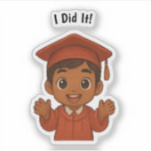 Sticker Je l'ai fait Excitée Grad (Devant)