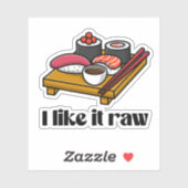 Sticker Je l'aime cru (Feuille)