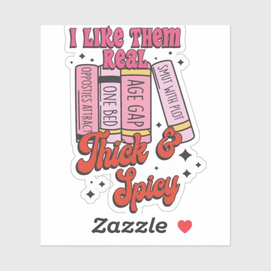 Sticker Je les aime vraiment épais et épicés (Feuille)