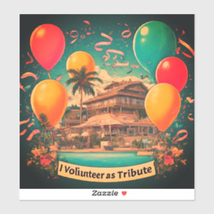 Sticker Je me porte volontaire comme hommage