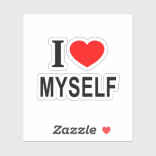 Sticker Je ❤️ MOI-MÊME Je m'aime moi-même Je me sens moi-m