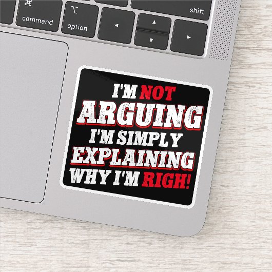 Sticker Je n'affirme pas que j'explique juste pourquoi j'a (Détail)