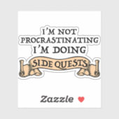 Sticker Je ne fais pas de procrastination - Je fais des qu (Feuille)