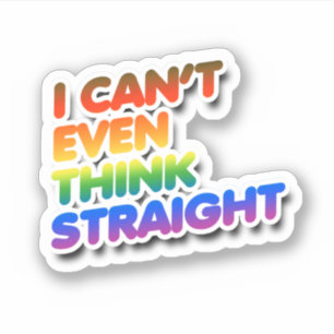 Sticker Je ne peux même pas penser droit