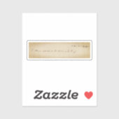 Sticker Je ne sais pas ce que demain apportera (Feuille)
