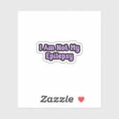 Sticker Je Ne Suis Pas Ma Sensibilisation À L'Épilepsie Vi (Feuille)