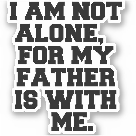 STICKER JE NE SUIS PAS SEUL (Devant)