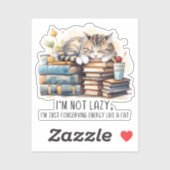Sticker Je ne suis pas un chat mignon (Feuille)