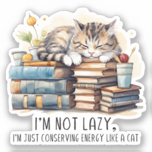Sticker Je ne suis pas un chat mignon