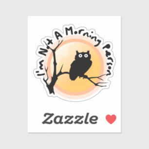 Sticker Je ne suis pas une personne du matin