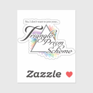 Sticker Je ne veux pas rejoindre votre schéma pyramidal