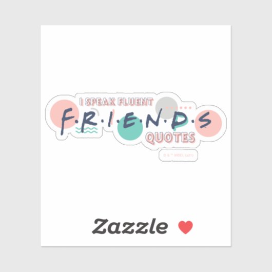 Sticker Je parle des devis Fluent FRIENDS™ (Feuille)