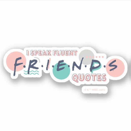 Sticker Je parle des devis Fluent FRIENDS™ (Devant)