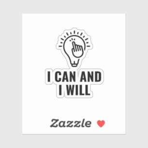 Sticker Je peux et je veux