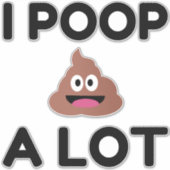 Sticker Je Pose Beaucoup (Devant)