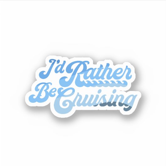 Sticker Je préfère croiser (Devant)