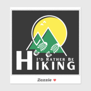 Sticker Je Préférerais Être Randonnée