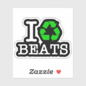 Sticker Je recycle les rythmes (Feuille)