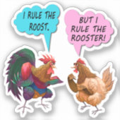 Sticker Je règle l'autocollant du roost (Recto)