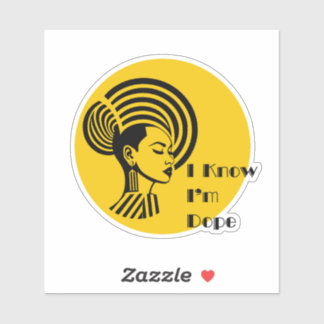 Sticker Je sais que je suis Dope