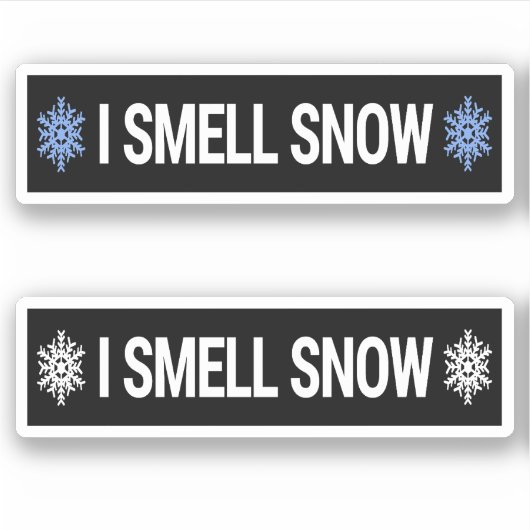 Sticker Je Sens La Neige (Devant)