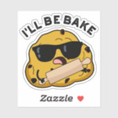 Sticker Je serai cuit amusant à cuire un film (Feuille)