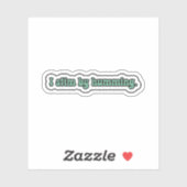 Sticker Je stimule en fredonnant la neurodiversité verte (Feuille)