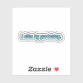 Sticker Je stimule en jardinant la neurodiversité bleue (Feuille)